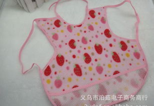 婴幼儿棉质围兜批发 2元亲民价格，防污防水实用之选